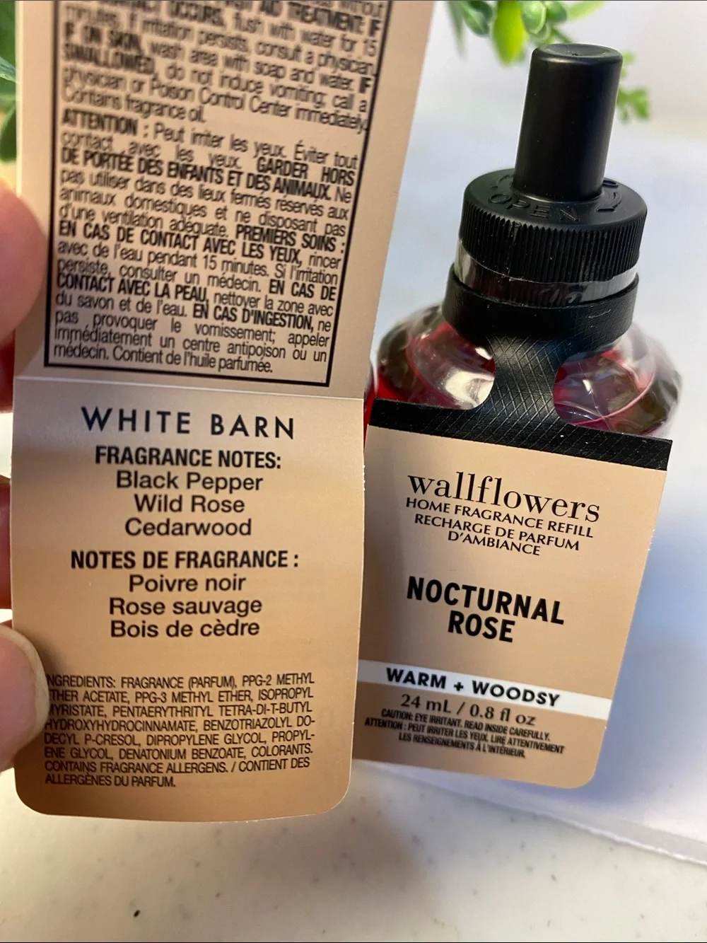 “Nocturnal Rose” Bath & Body Works 2 New & Sealed Wallflower refills